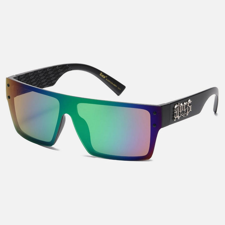 Locs Rectangle Sunglasses black/green