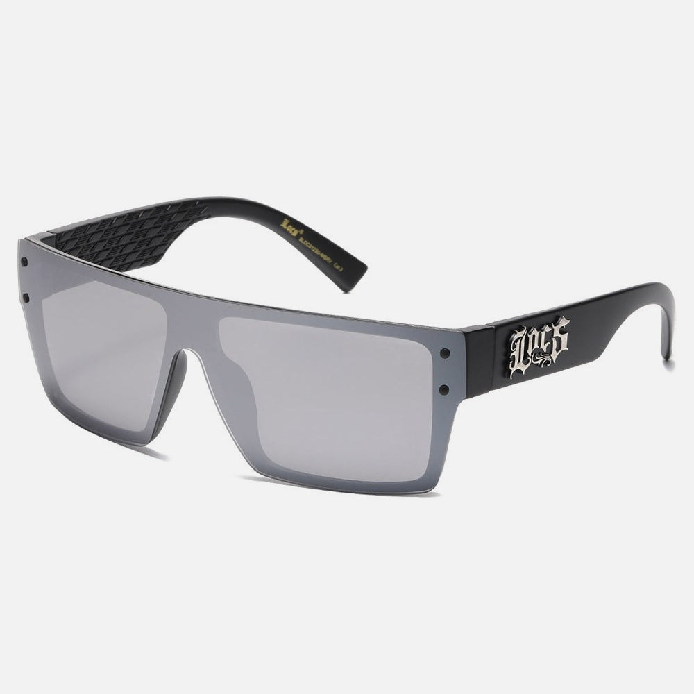 Locs Rectangle Sunglasses black/mirror