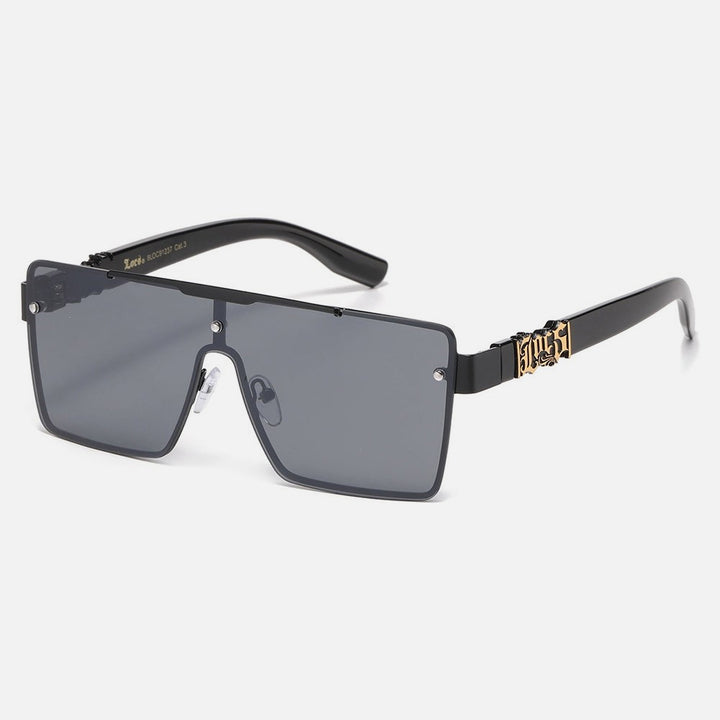 Locs Shield Sunglasses black/gold