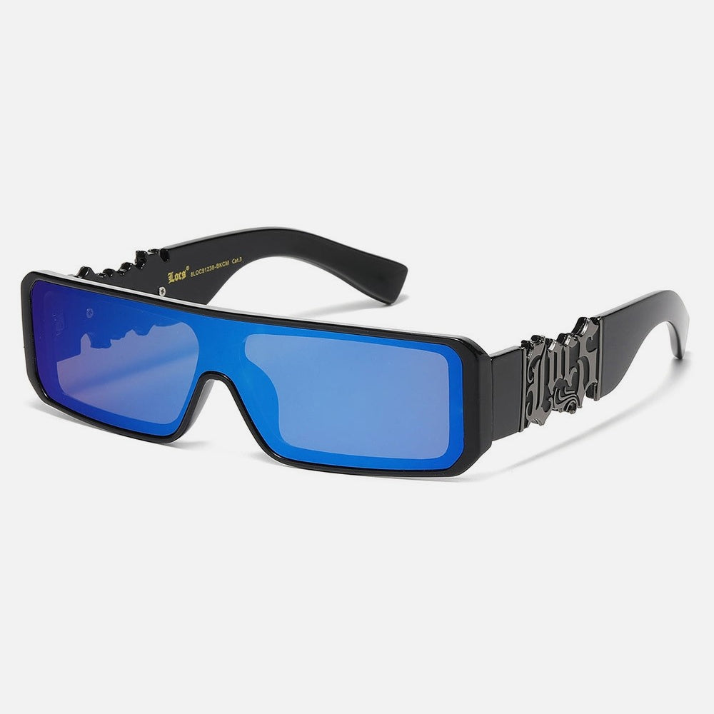 Locs Rectangle Sunglasses black/blue