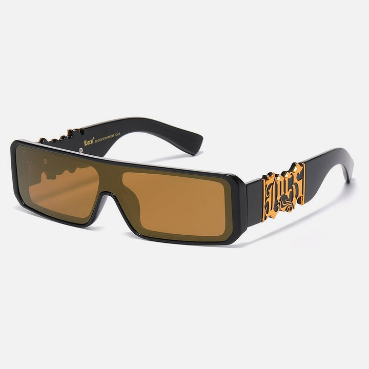 Locs Rectangle Sunglasses black/brown