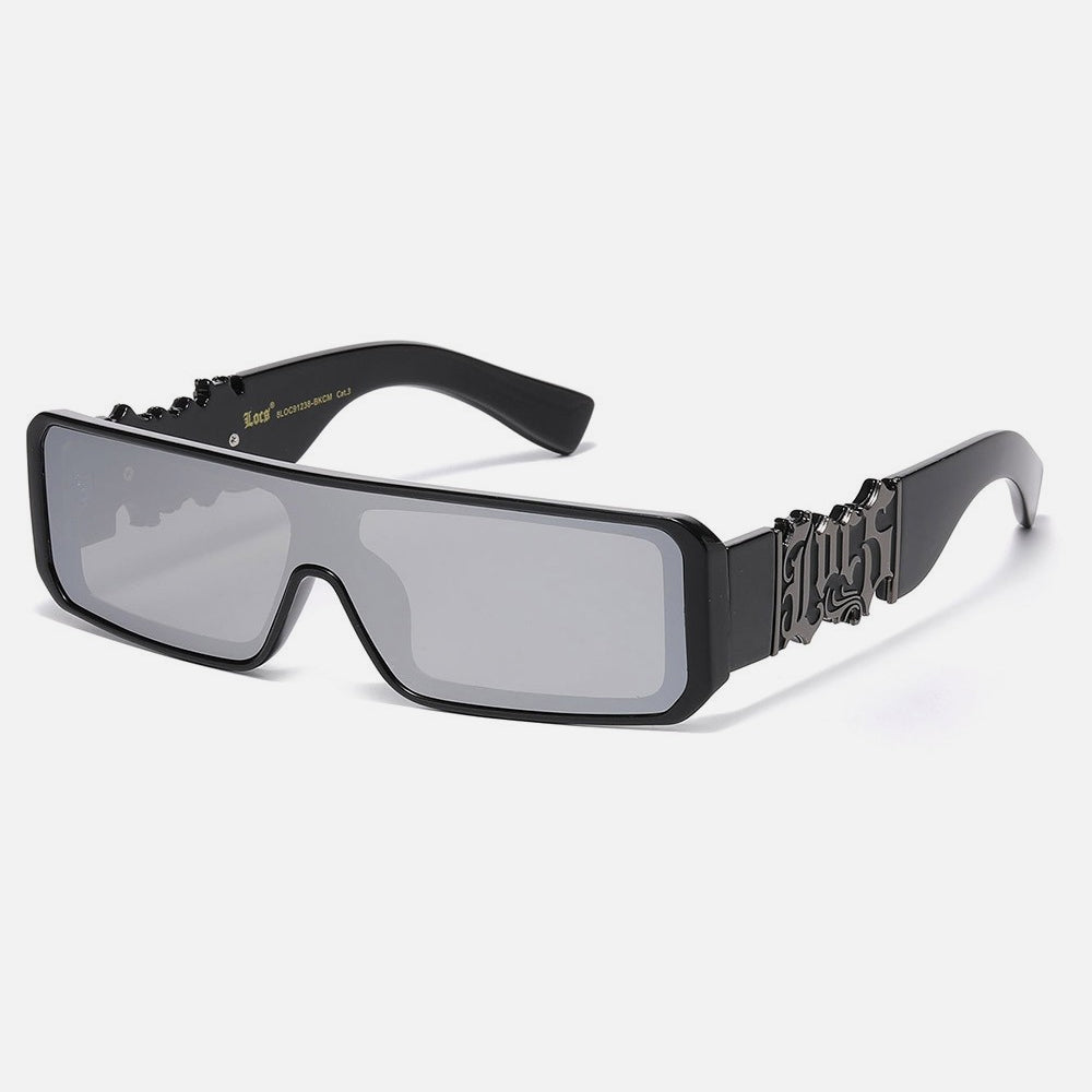 Locs Rectangle Sunglasses black/mirror