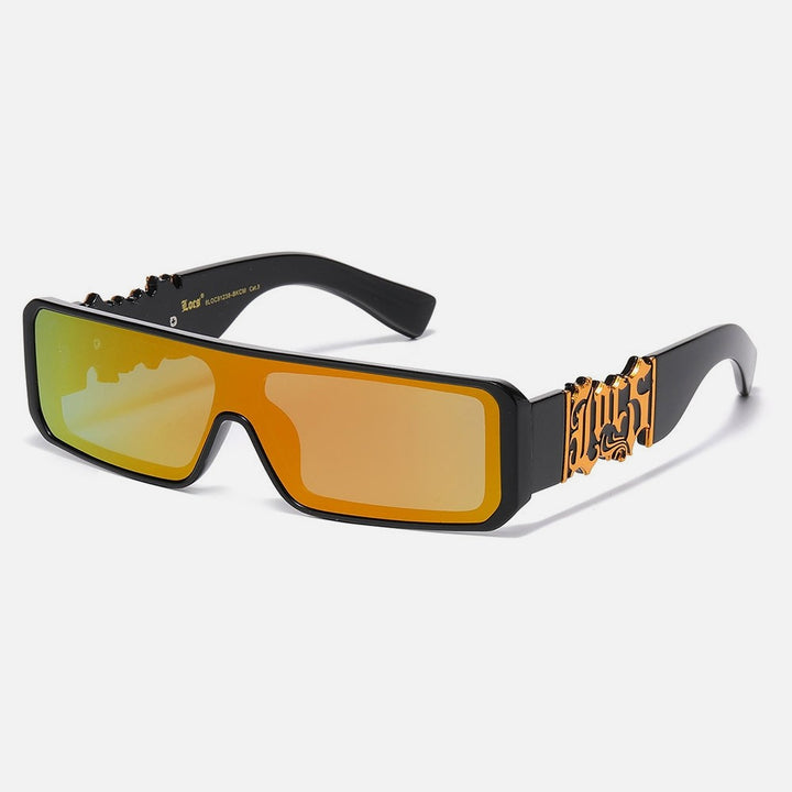 Locs Rectangle Sunglasses black/yellow