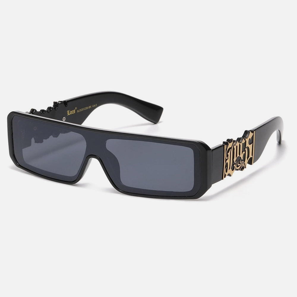 Locs Rectangle Sunglasses black/gold