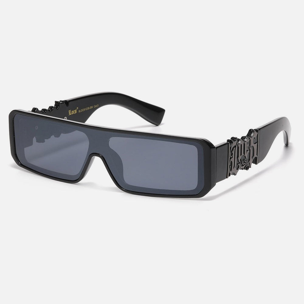 Locs Rectangle Sunglasses black/grey