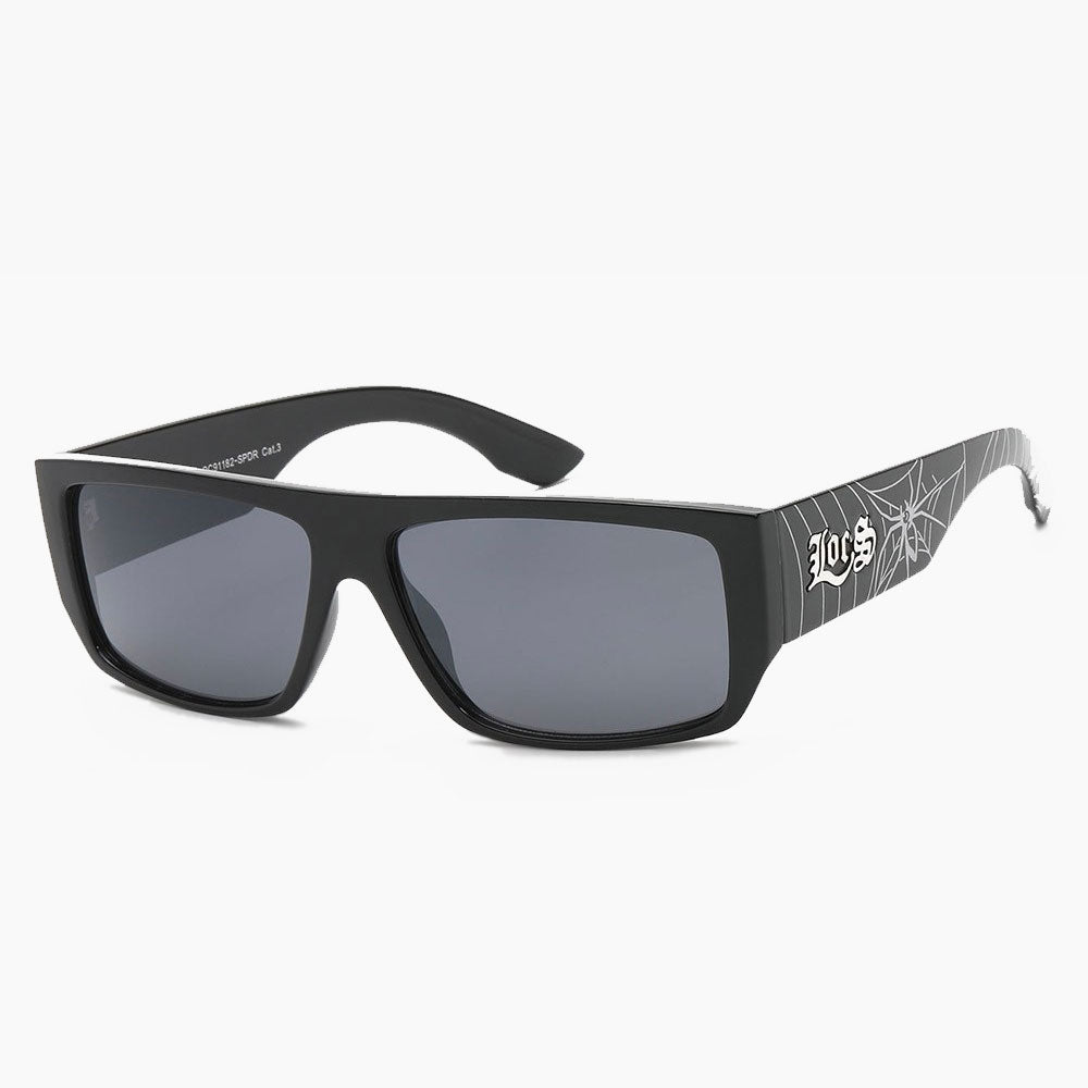 Locs Squared Spider Print Sunglasses black - Shop-Tetuan