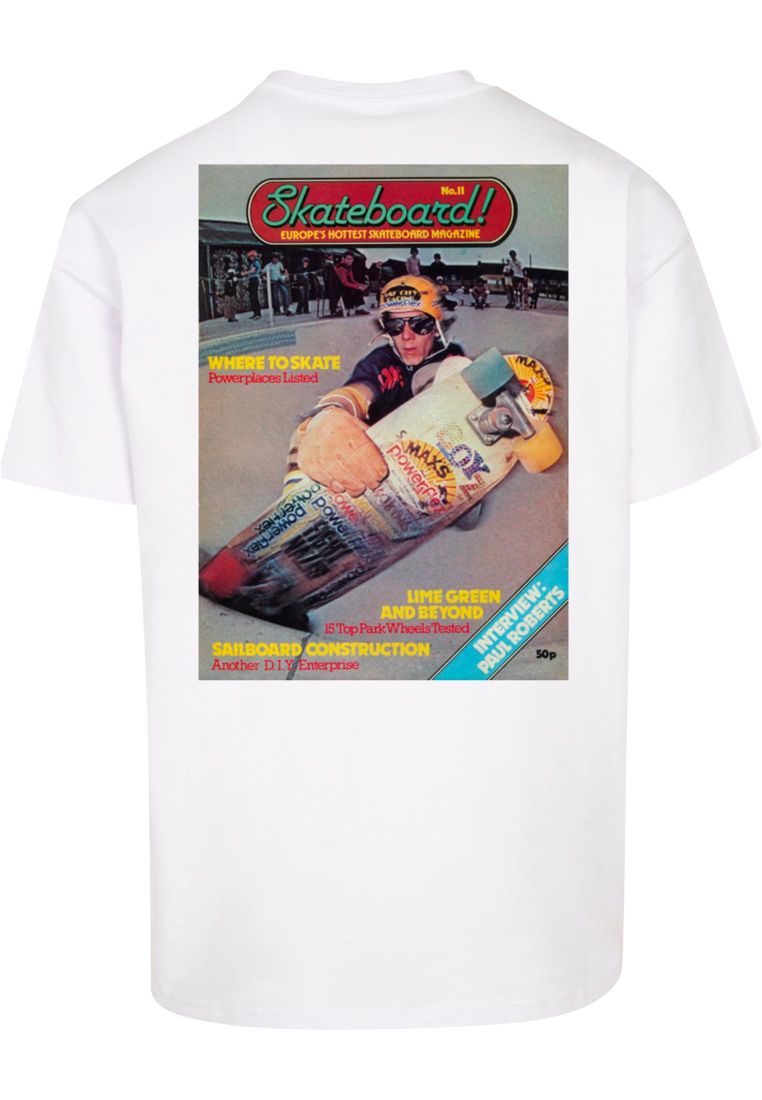 Merchode The Skateboard Magazine Cover No 11 Oversize tee white