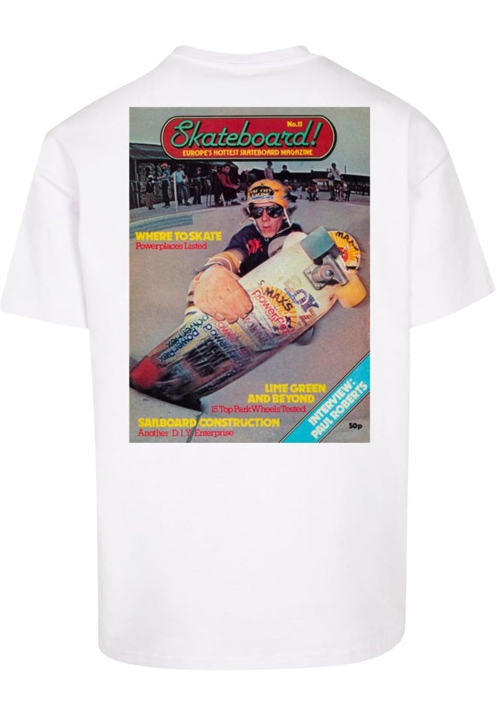 Merchode The Skateboard Magazine Cover No 11 Oversize tee white