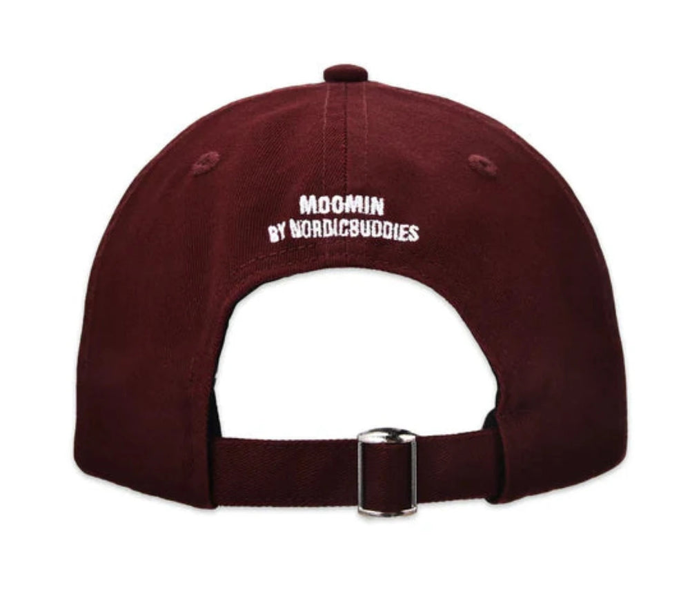 Moomin Muumipeikon kukka dad cap burgundy - Shop-Tetuan