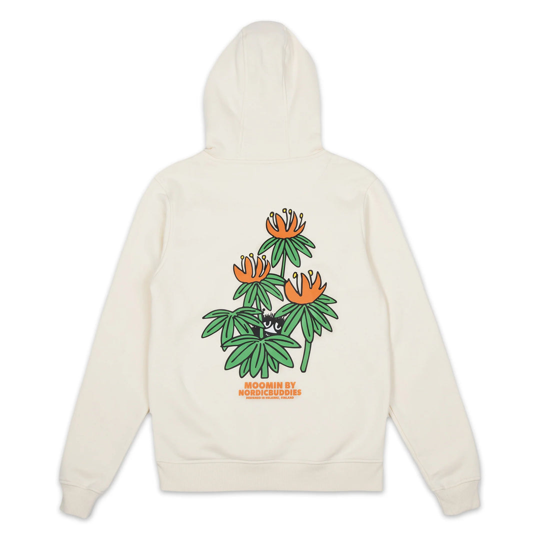 Moomin Piilosilla Unisex Hoodie off white