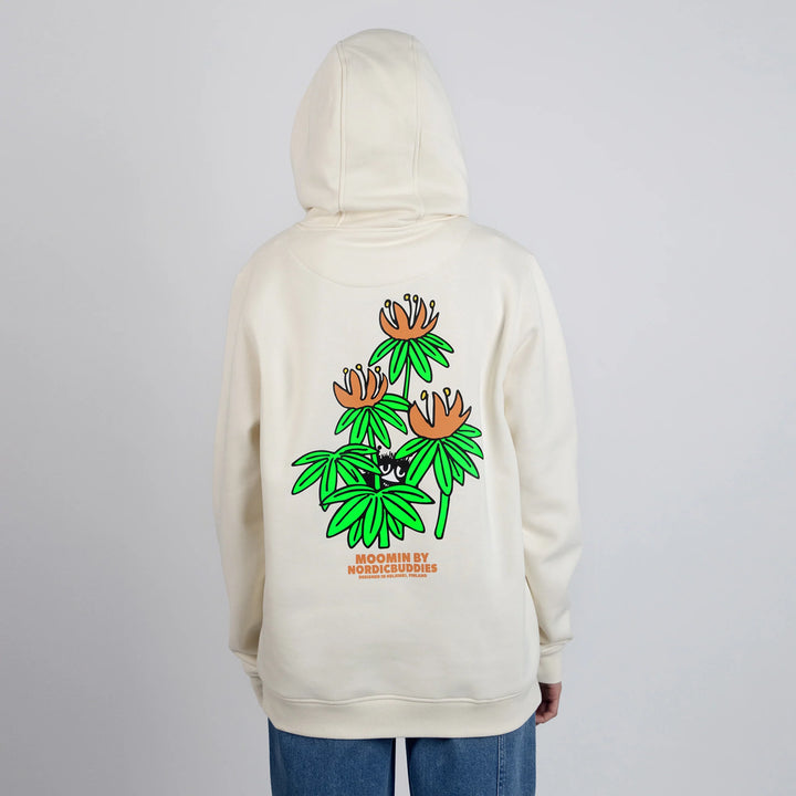 Moomin Piilosilla Unisex Hoodie off white