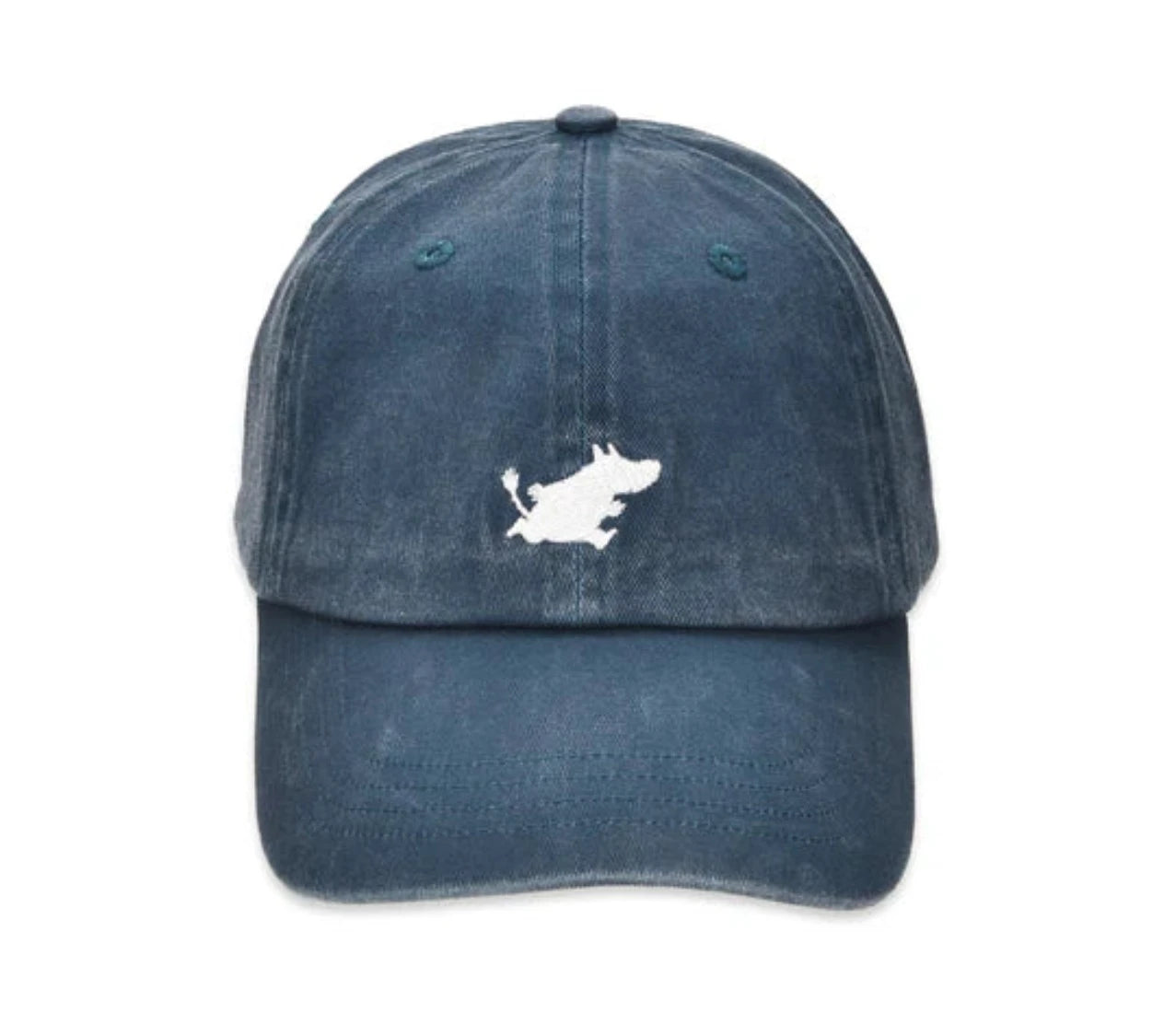 Moomin Muumipeikko stone washed dad cap denim - Shop-Tetuan