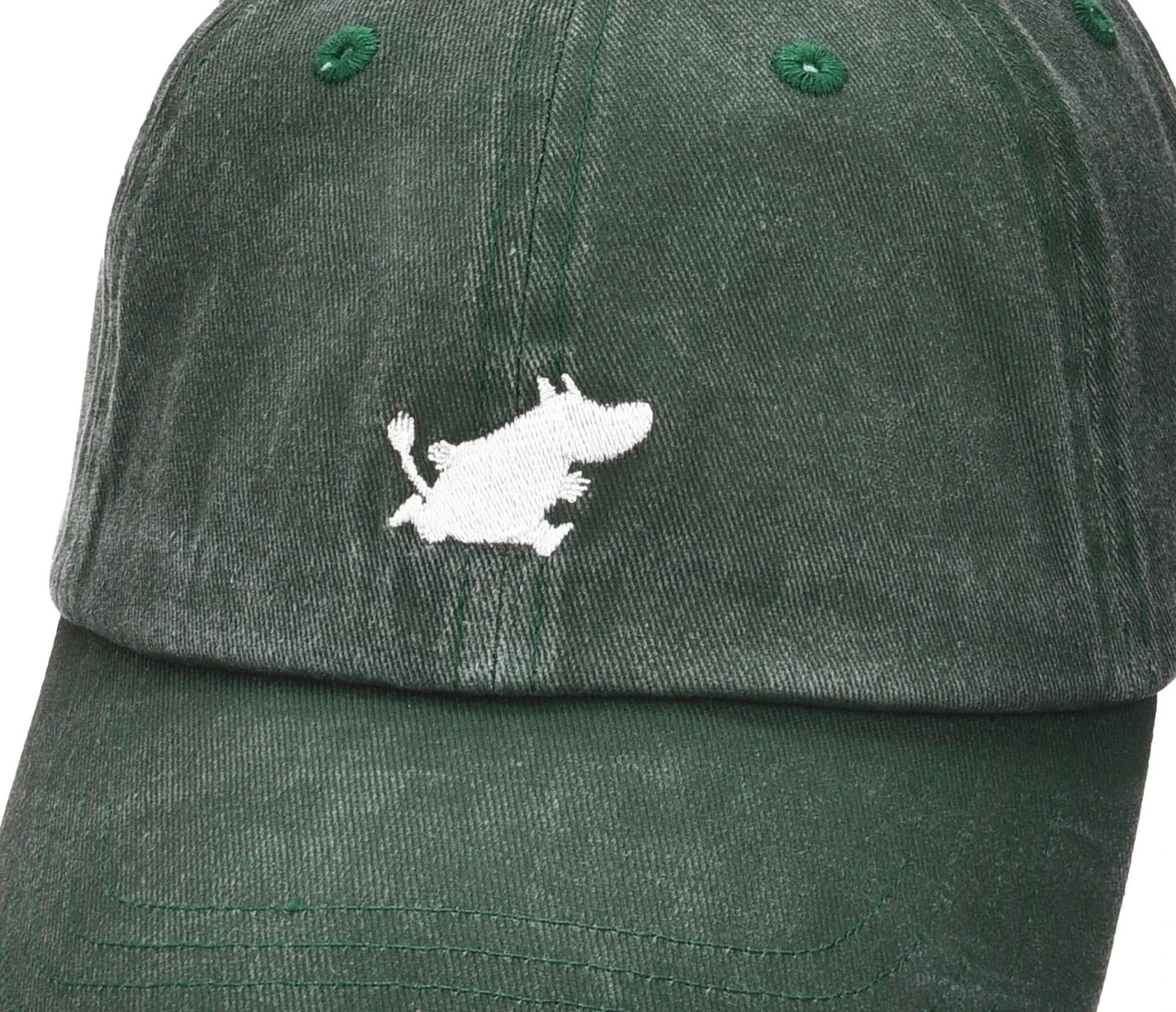 Moomin Muumipeikko stone washed dad cap green - Shop-Tetuan