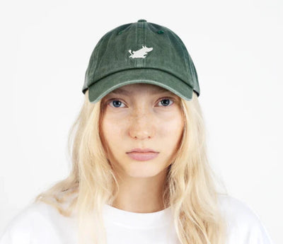 Moomin Muumipeikko stone washed dad cap green - Shop-Tetuan