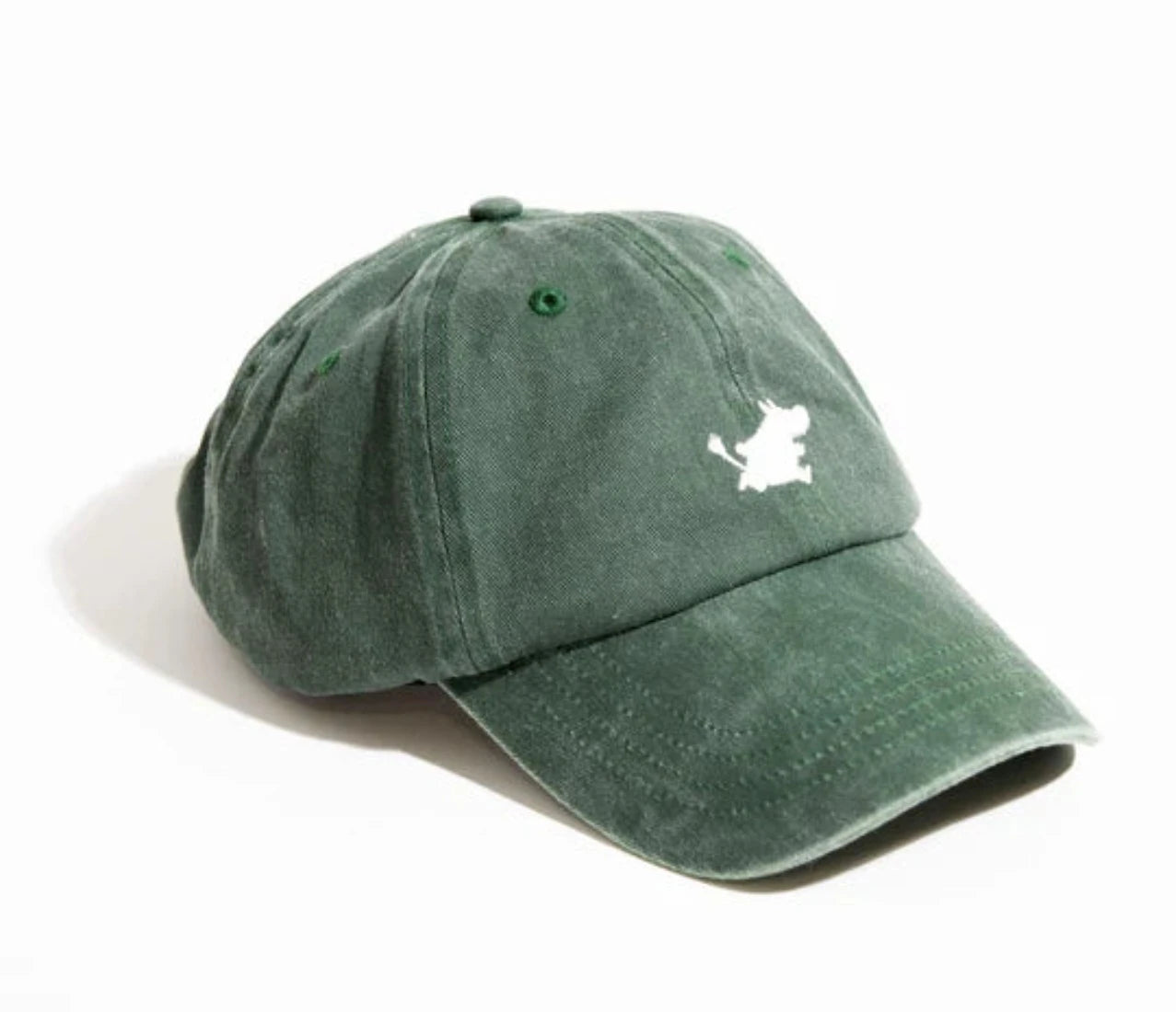 Moomin Muumipeikko stone washed dad cap green - Shop-Tetuan