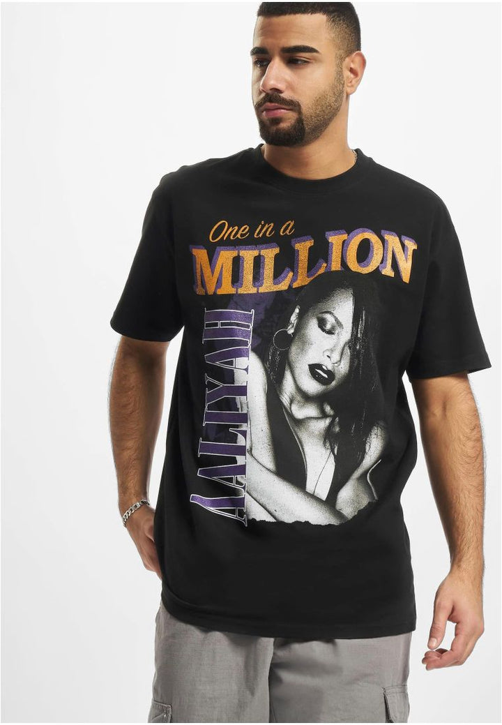 Mister Aaliyah One In A Million Oversize tee black