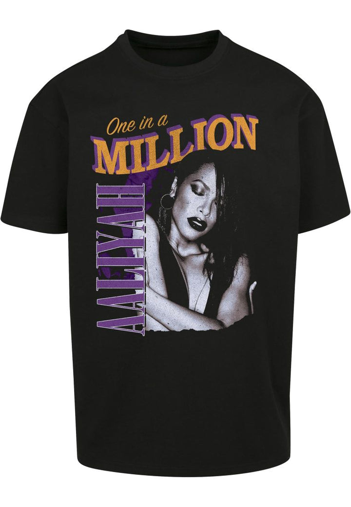 Mister Aaliyah One In A Million Oversize tee black