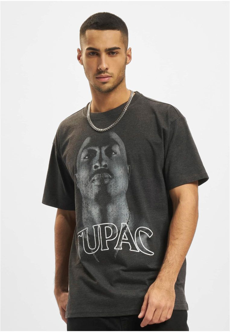 Mister Tupac Up Oversize Tee charcoal - Shop-Tetuan