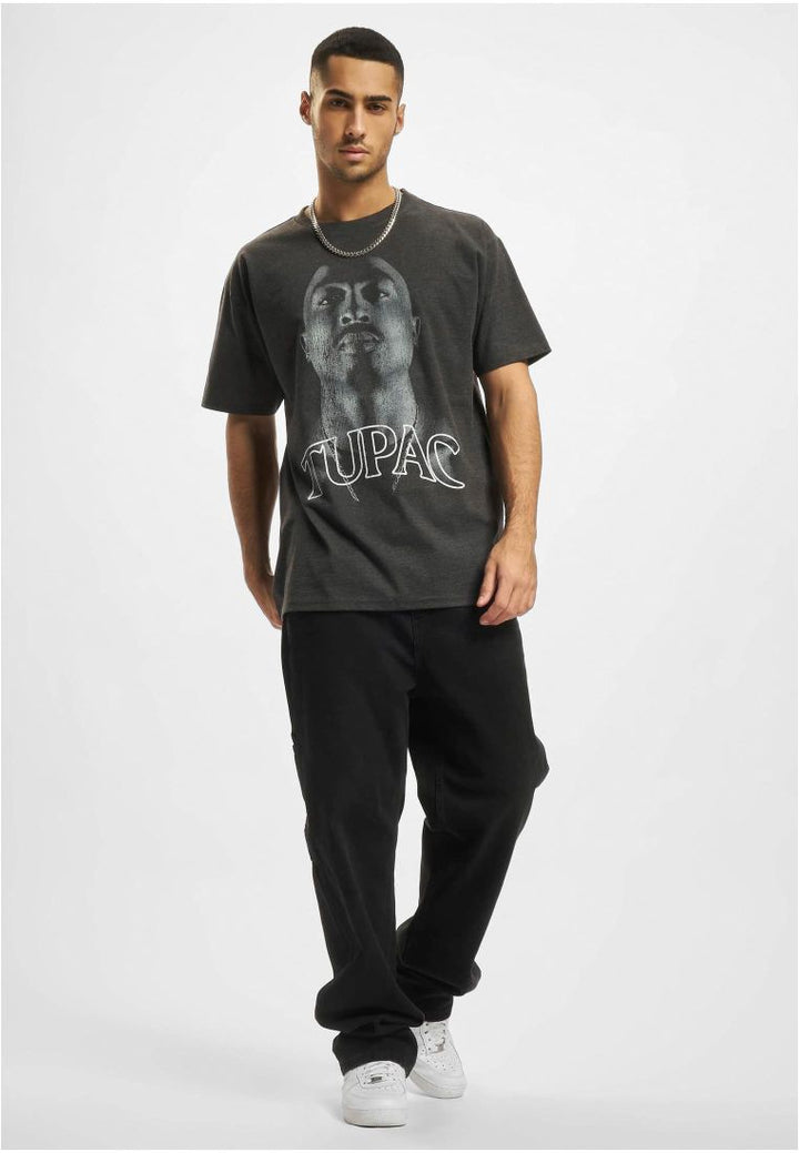 Mister Tupac Up Oversize Tee charcoal - Shop-Tetuan