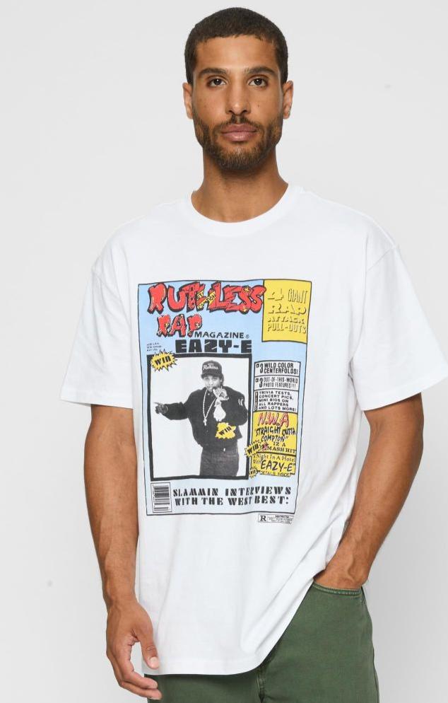 Mister Eazy-E RAP Magazine Oversize Tee white