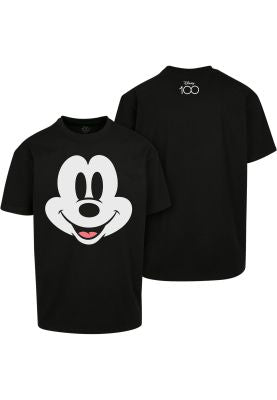 Mister Disney 100 Mickey Face Oversize Tee black - Shop-Tetuan