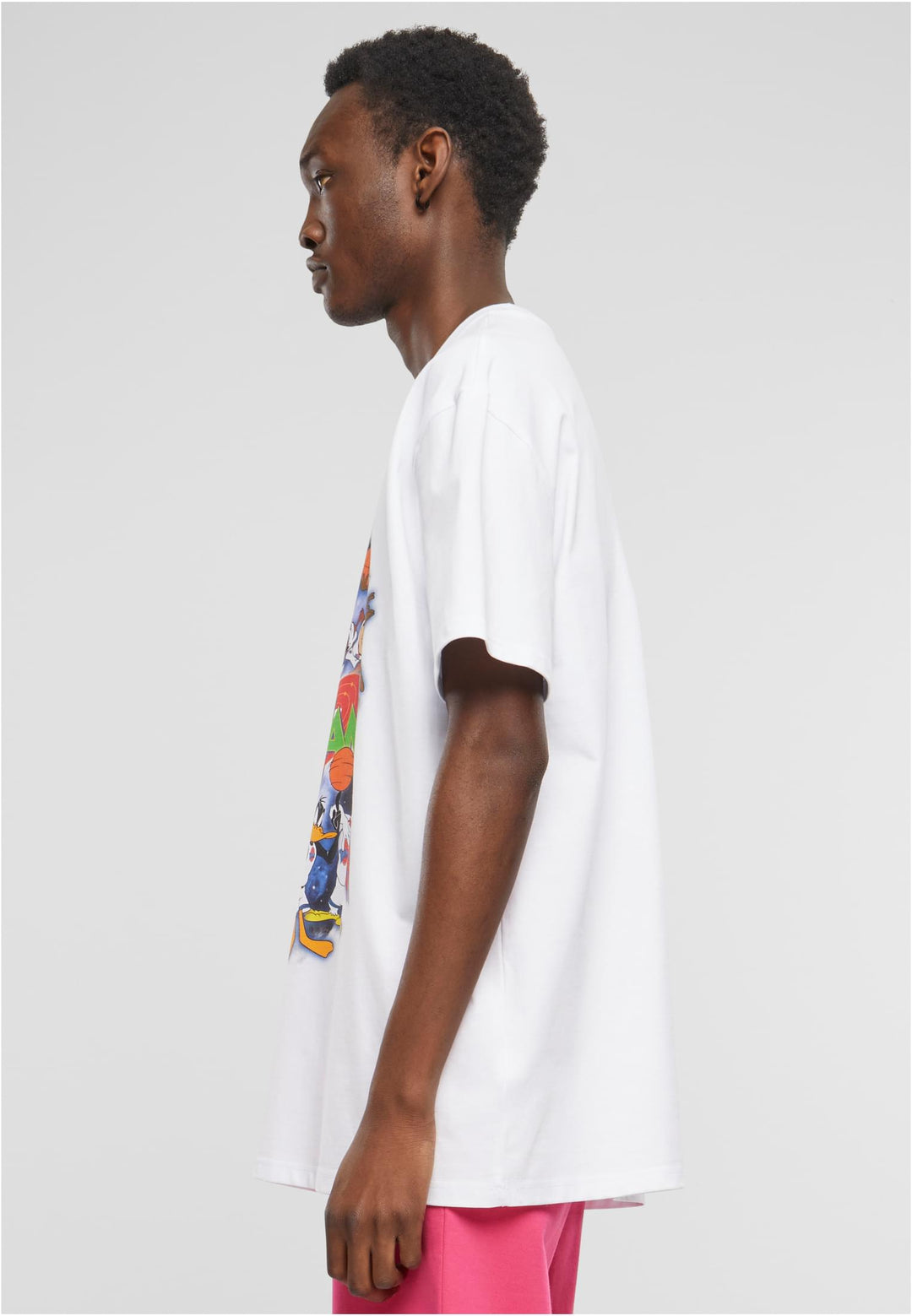 Mister Space Jam Teamwork Oversize Tee white