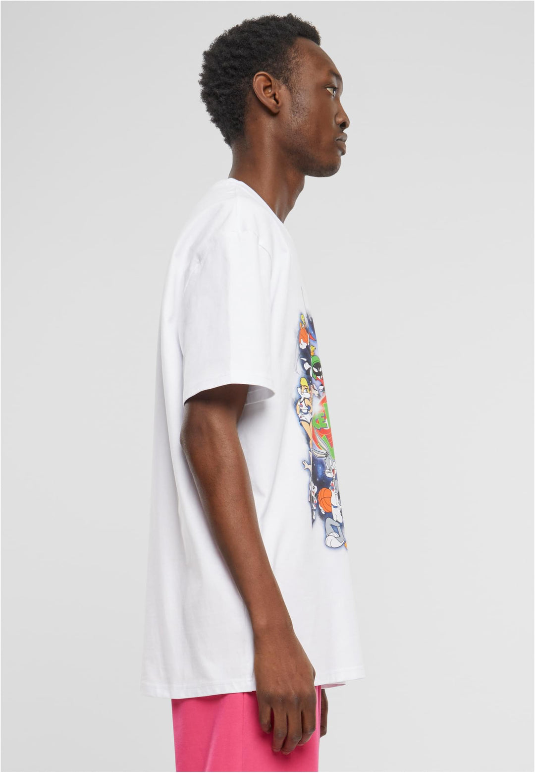 Mister Space Jam Teamwork Oversize Tee white