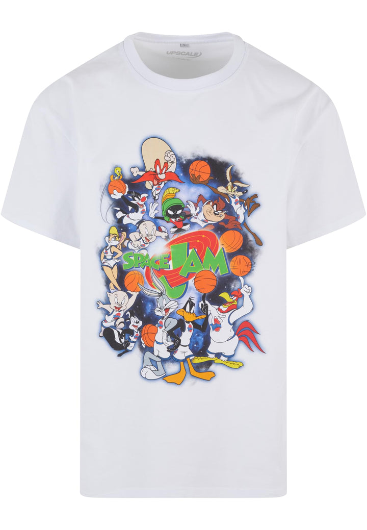 Mister Space Jam Teamwork Oversize Tee white