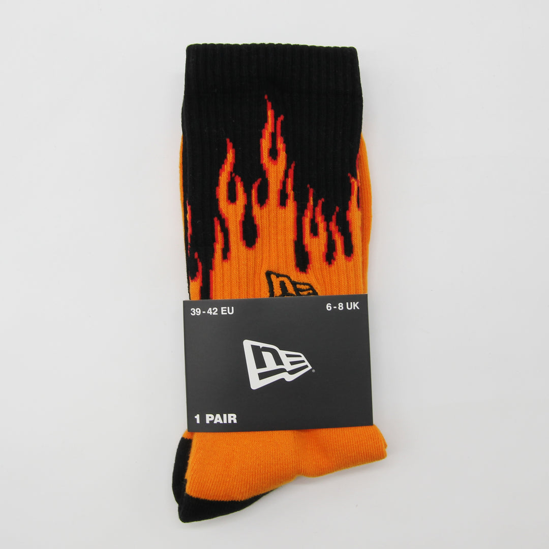 New Era Flame Crew Socks orange