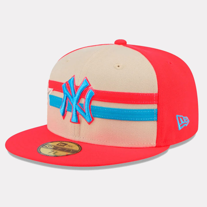 New Era 2024 All-Star Game 59Fifty NY Yankees neon red/khaki/blue