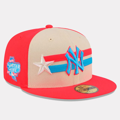 New Era 2024 All-Star Game 59Fifty NY Yankees neon red/khaki/blue