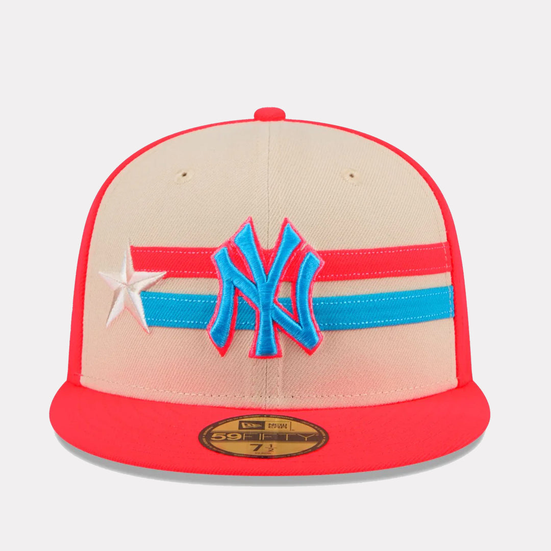 New Era 2024 All-Star Game 59Fifty NY Yankees neon red/khaki/blue