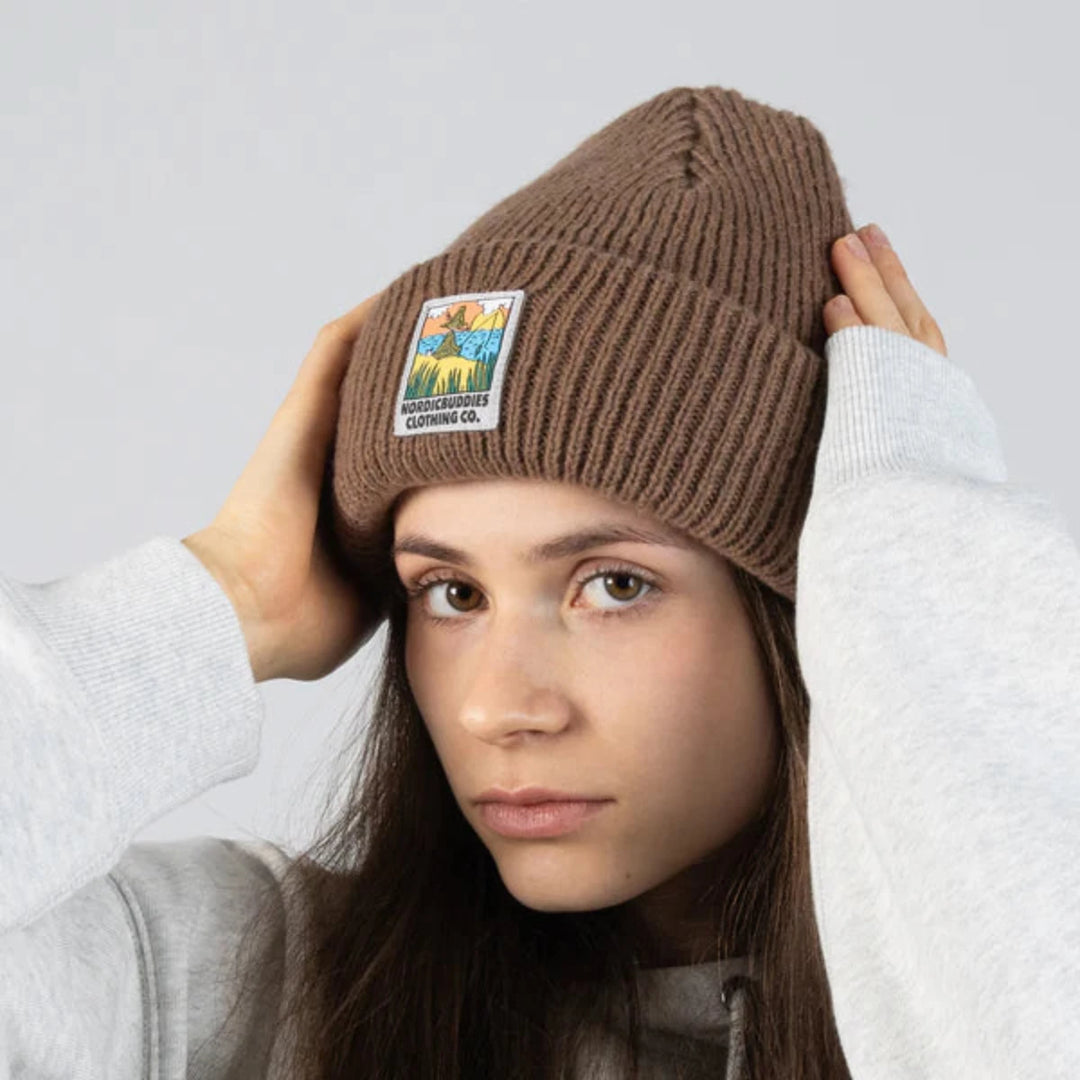 Moomin Nuuskamuikkunen beanie brown