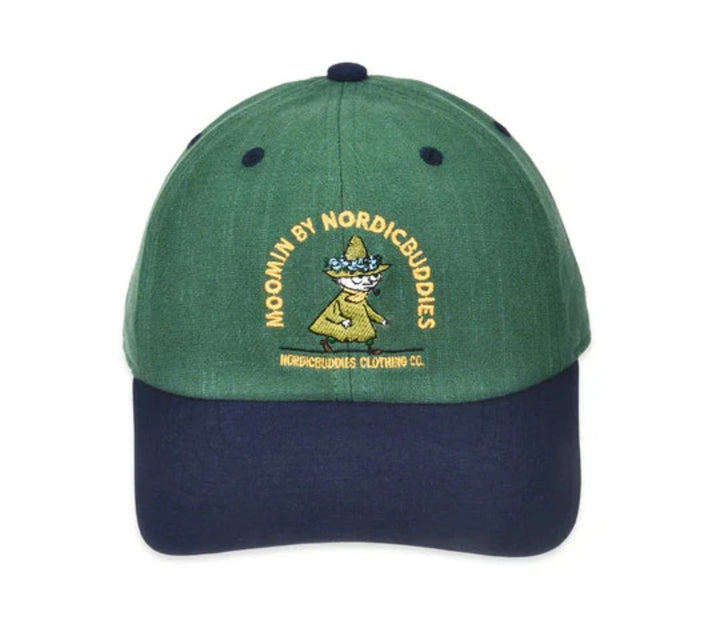 Moomin Nuuskamuikkunen Seikkailu dad cap green/navy - Shop-Tetuan