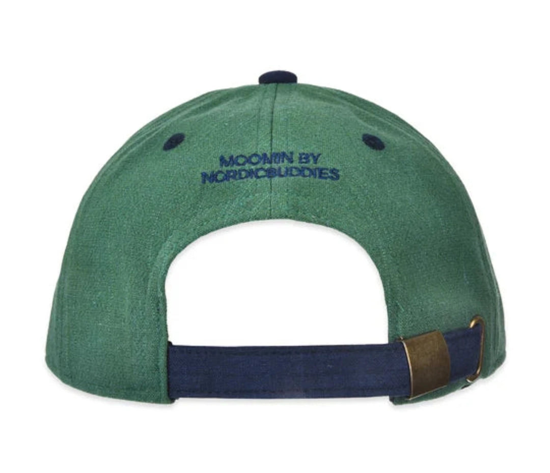 Moomin Nuuskamuikkunen Seikkailu dad cap green/navy - Shop-Tetuan