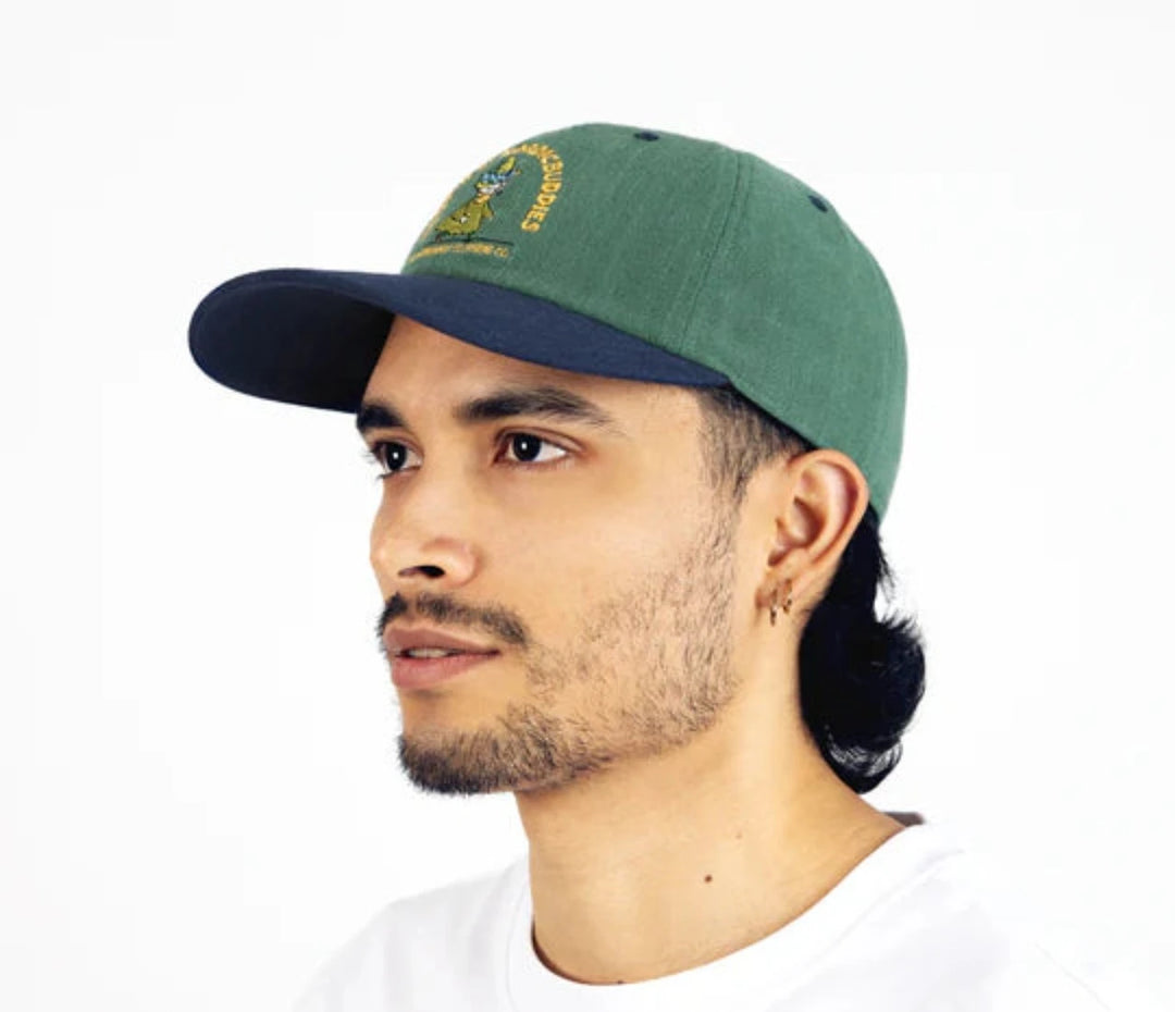 Moomin Nuuskamuikkunen Seikkailu dad cap green/navy - Shop-Tetuan