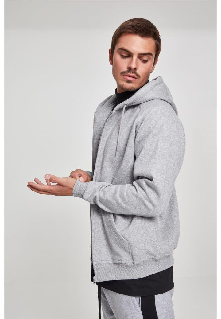 Urban Classics zip hoody grey