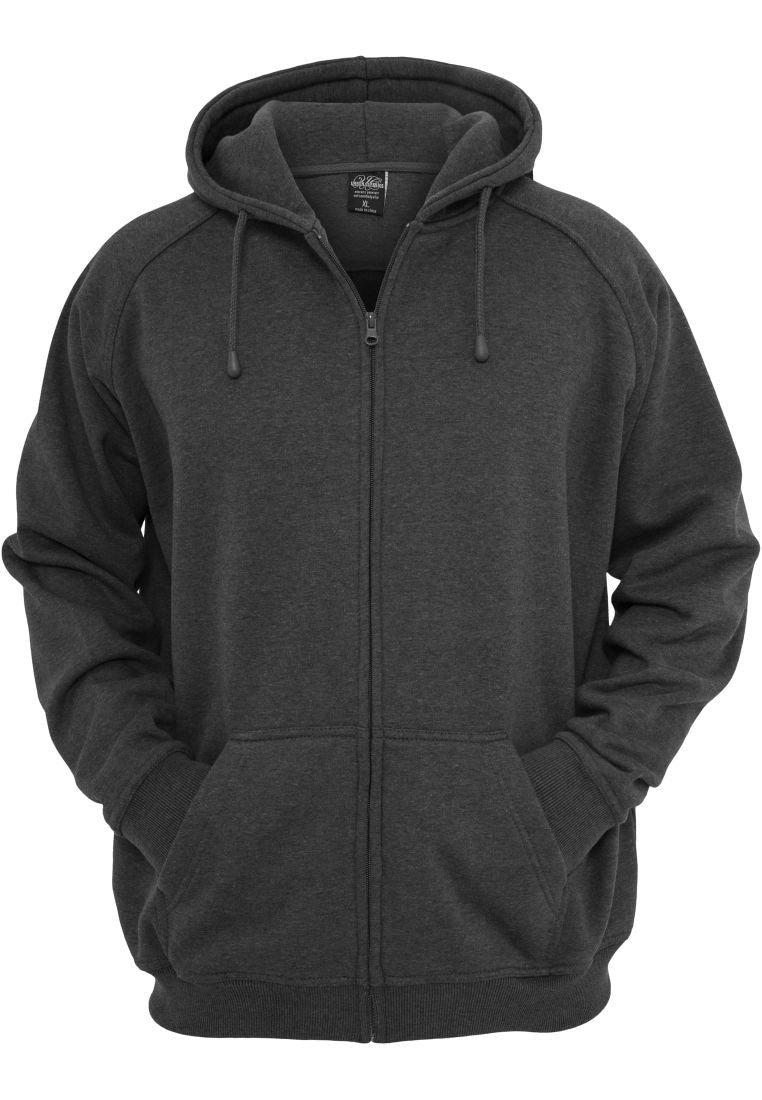 Urban Classics zip hoody charcoal