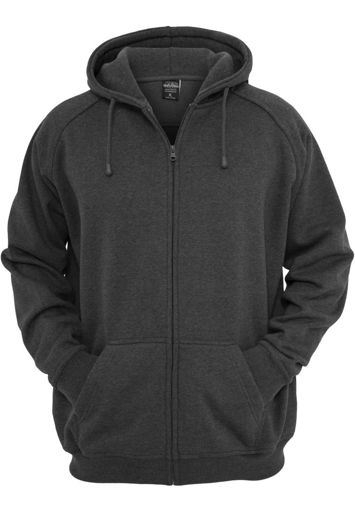 Urban Classics zip hoody charcoal