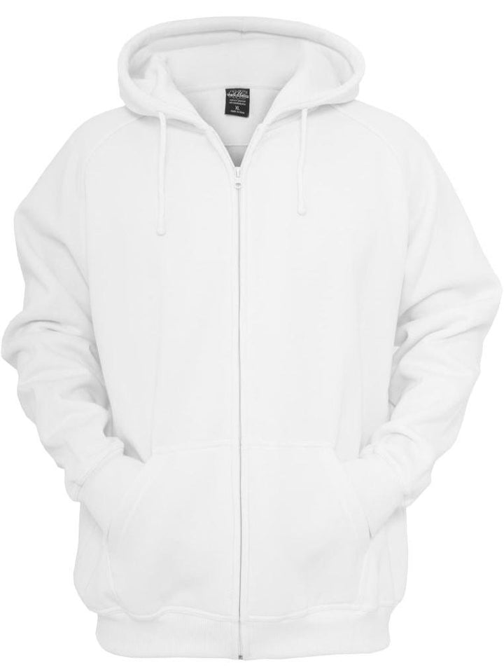 Urban Classics zip hoody white