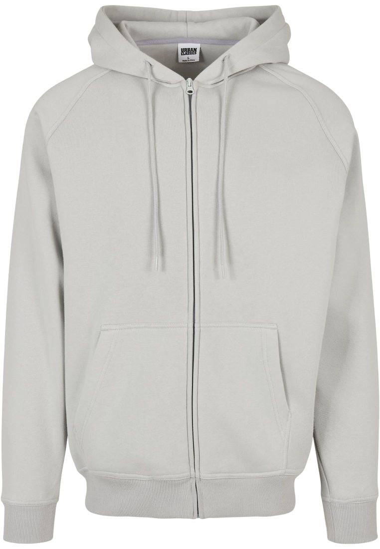 Urban Classics zip hoody lightasphalt