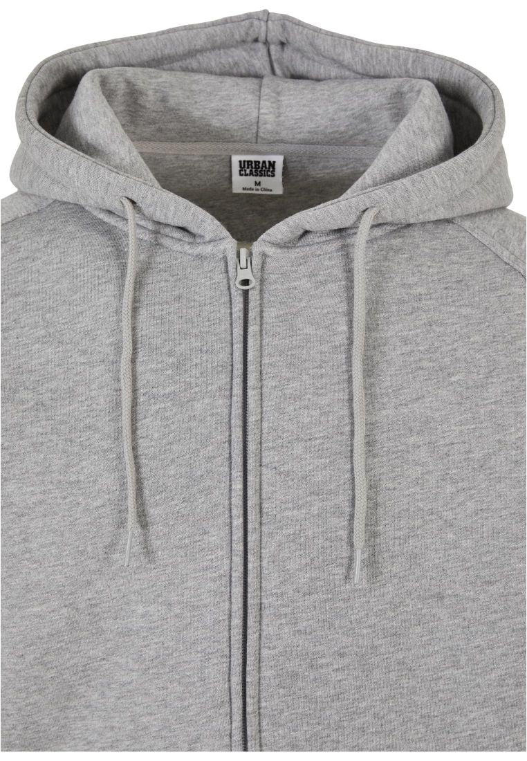 Urban Classics zip hoody grey