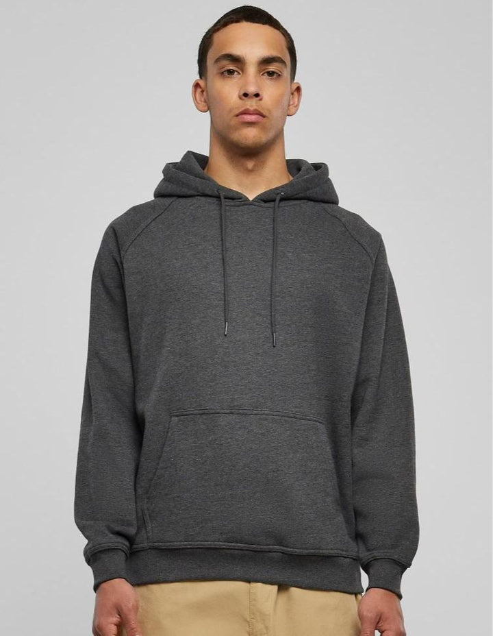 Urban Classics blank hoody charcoal