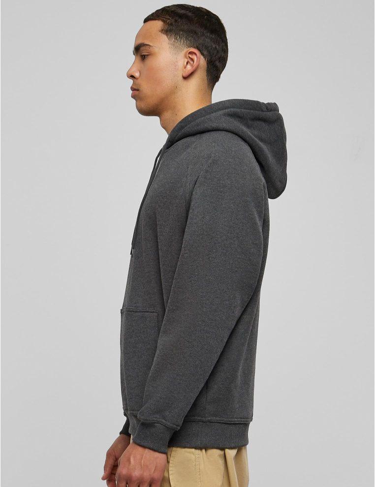 Urban Classics blank hoody charcoal