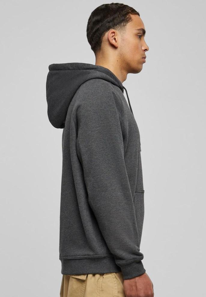 Urban Classics blank hoody charcoal