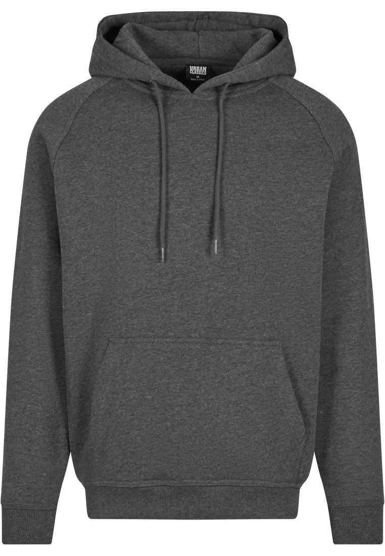 Urban Classics blank hoody charcoal