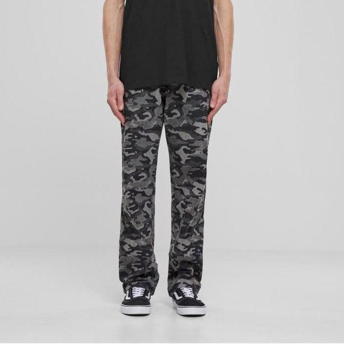 Urban Classics Laser Camo Printed Jeans black/lasercamo