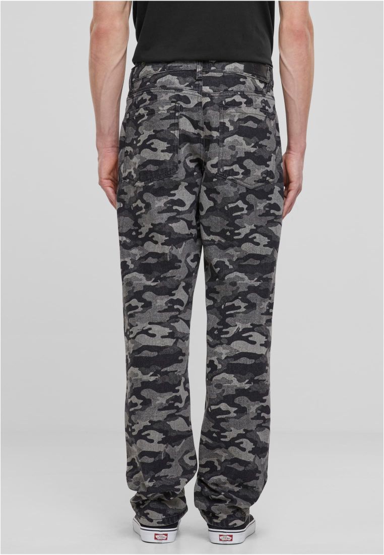 Urban Classics Laser Camo Printed Jeans black/lasercamo