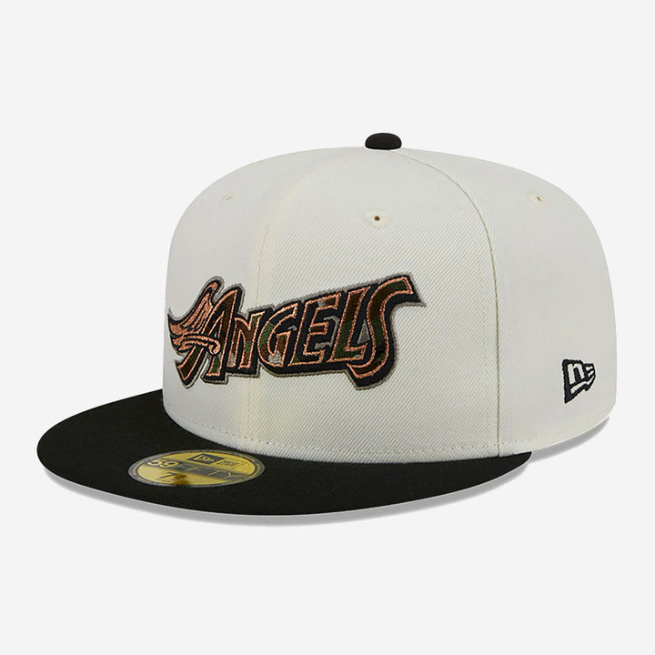 New Era Camo Fill 59Fifty LA Angels wht/blk/camo - Shop-Tetuan