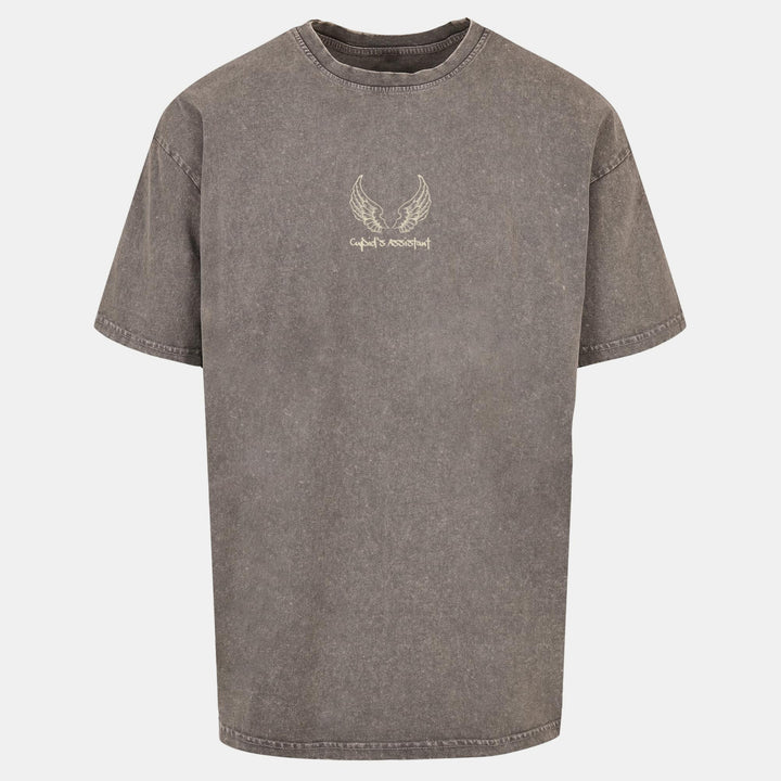 Merchode Cupid´s Assistant Acid Washed Heavy Oversize Tee asphalt